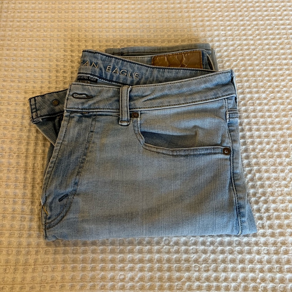 American Eagle Slim Fit Jeans - Light Blue, 34x34